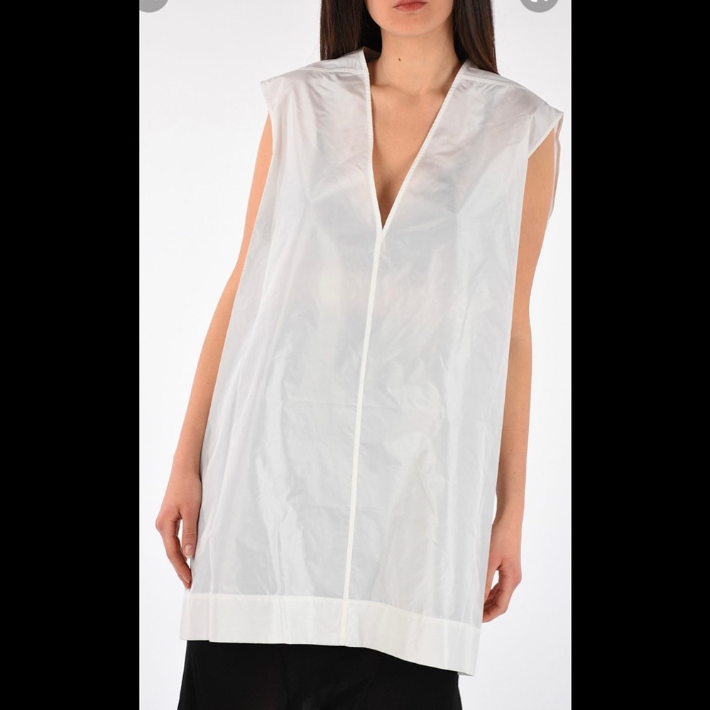Rick Owens White Sleeveless Top